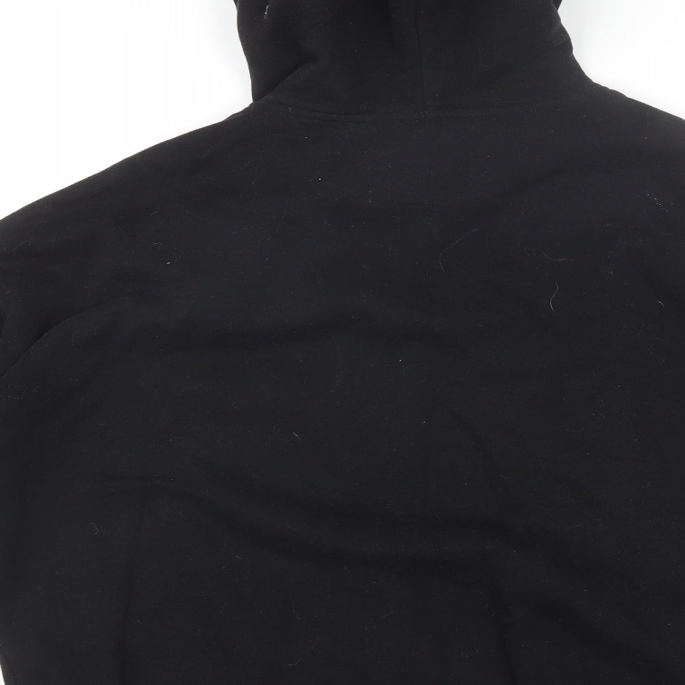 F&F Womens Black  Cotton Pullover Hoodie Size 16