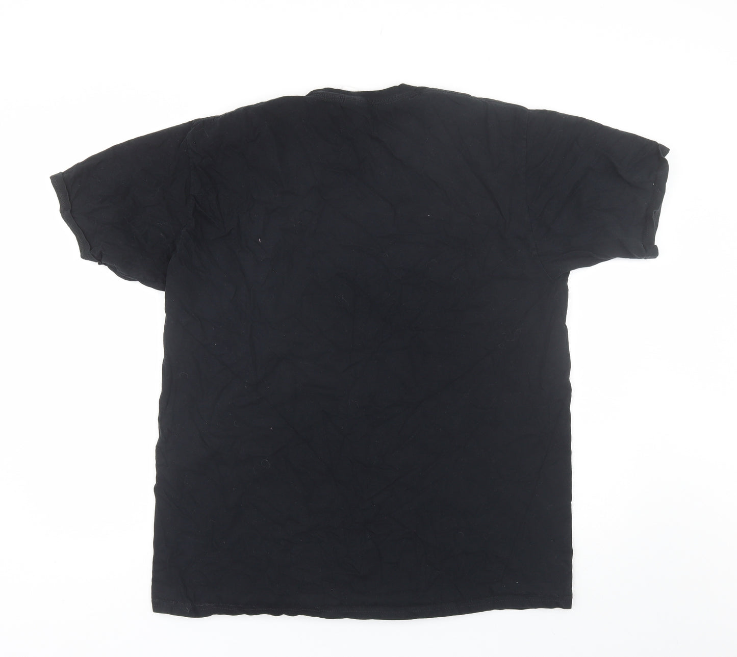 Port & Company Mens Black  Cotton  T-Shirt Size XL Round Neck  - Halloween