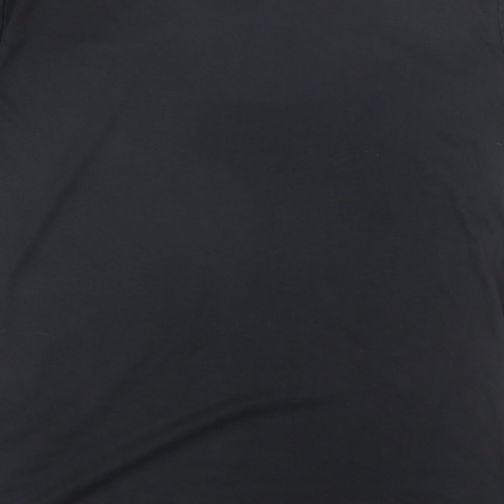 Lee Cooper Mens Black  Polyester  T-Shirt Size L V-Neck