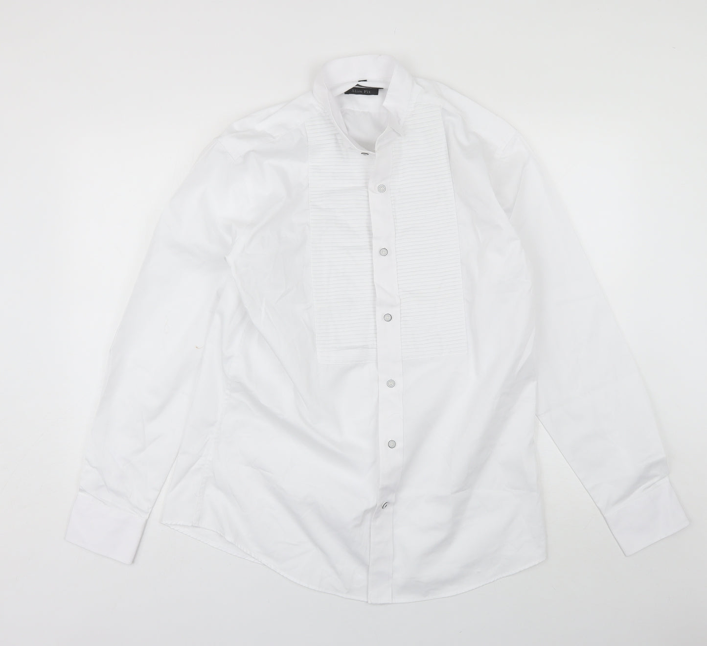 Xposed Mens White  Cotton  Dress Shirt Size XL Collared