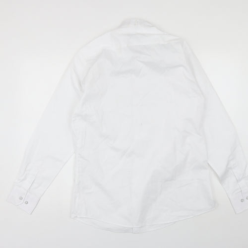 Xposed Mens White  Cotton  Dress Shirt Size XL Collared