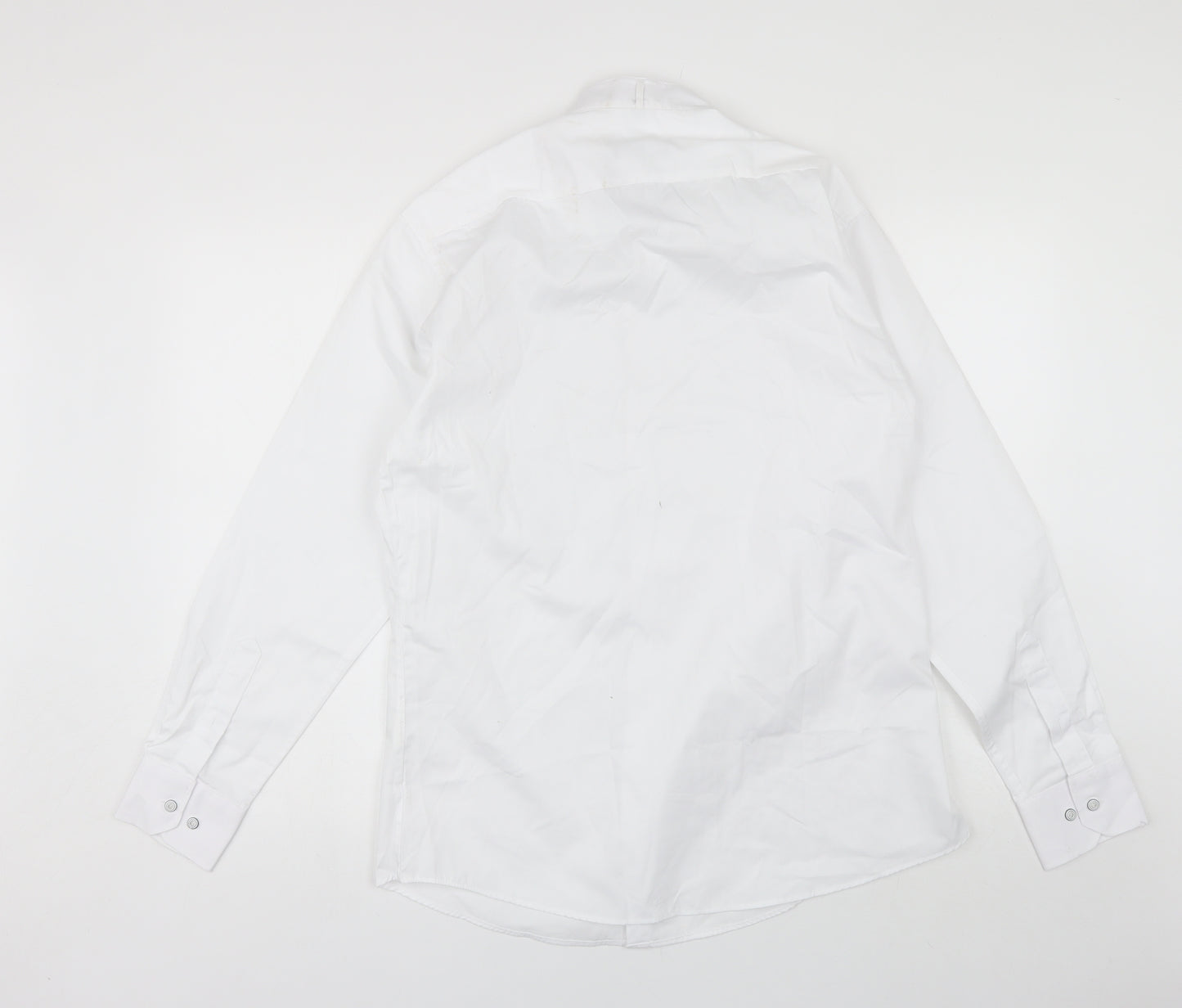 Xposed Mens White  Cotton  Dress Shirt Size XL Collared