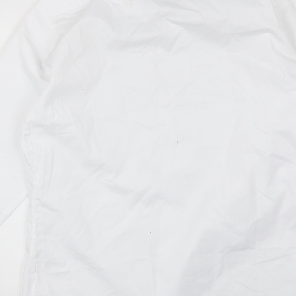 Xposed Mens White  Cotton  Dress Shirt Size XL Collared