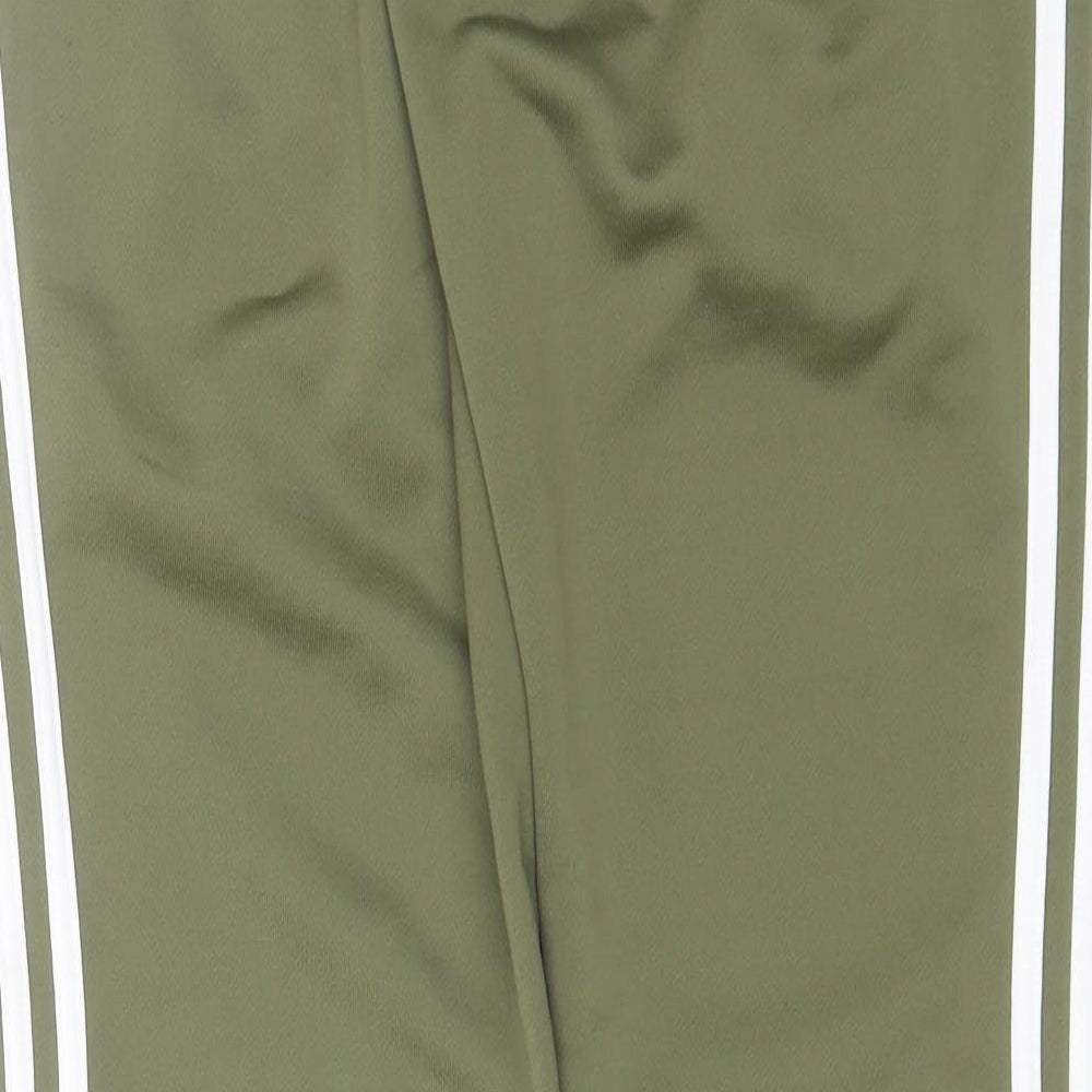 adidas Womens Green  Polyester Sweatpants Trousers Size 14 L30 in Regular