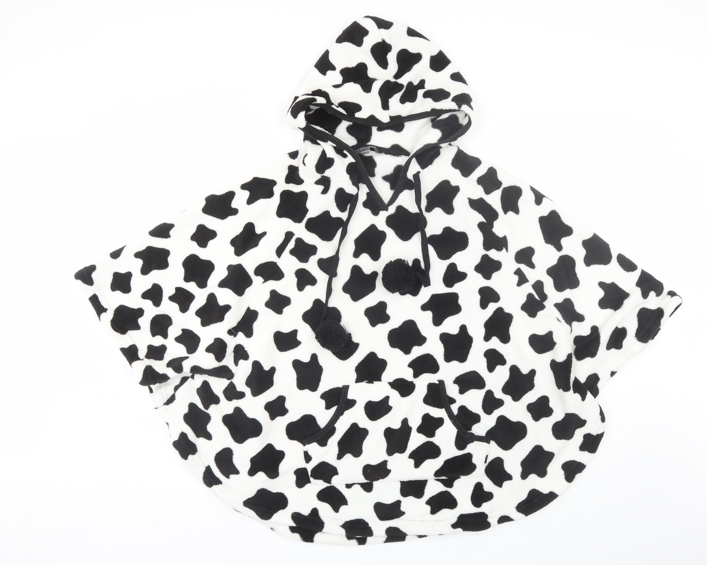 Tendresse Womens Black Animal Print Polyester  Robe One Size