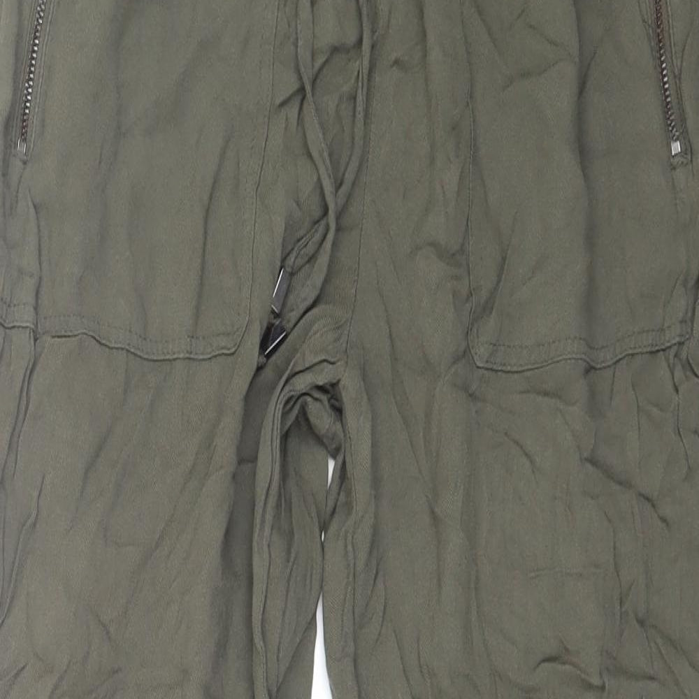 New Look Womens Green  Viscose Trousers  Size 12 L27 in Regular
