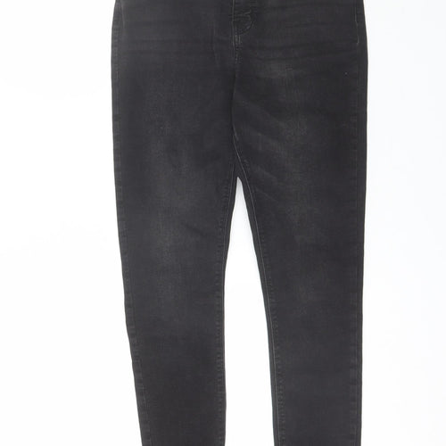 Denim Co Womens Black  Cotton Skinny Jeans Size 14 L28 in Regular