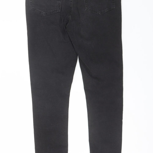 Denim Co Womens Black  Cotton Skinny Jeans Size 14 L28 in Regular