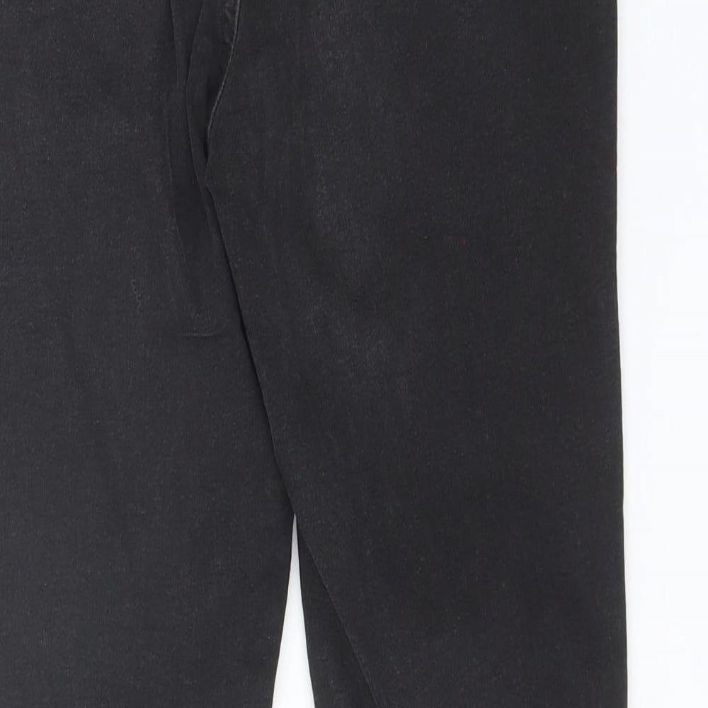 Denim Co Womens Black  Cotton Skinny Jeans Size 14 L28 in Regular