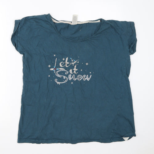 Avon Womens Green  Cotton  Nightshirt Size 16
