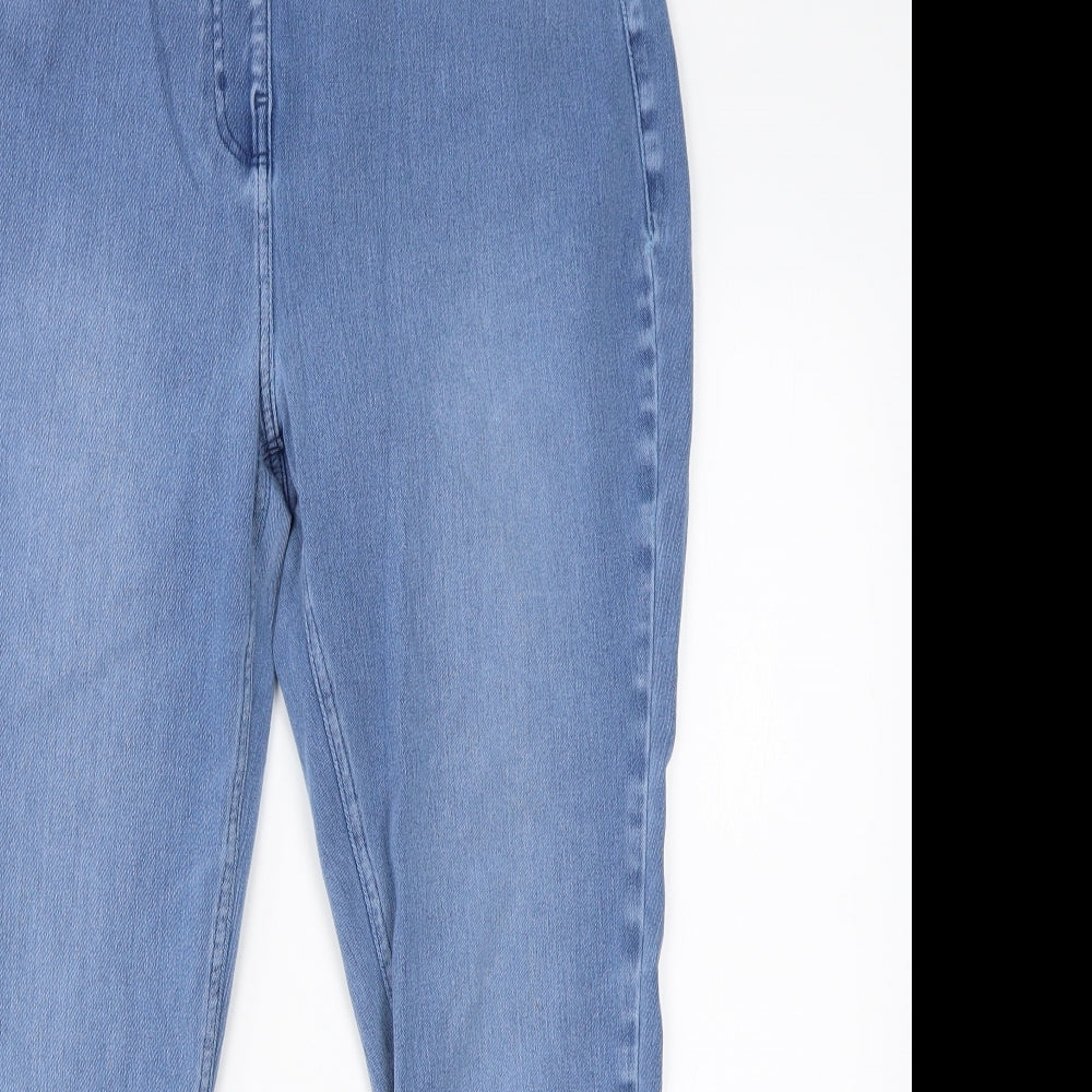 NEXT Womens Blue  Cotton Jegging Jeans Size 16 L24 in Regular