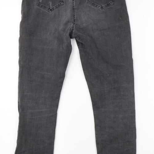 Denim Co Womens Black  Cotton Skinny Jeans Size 10 L24 in Regular