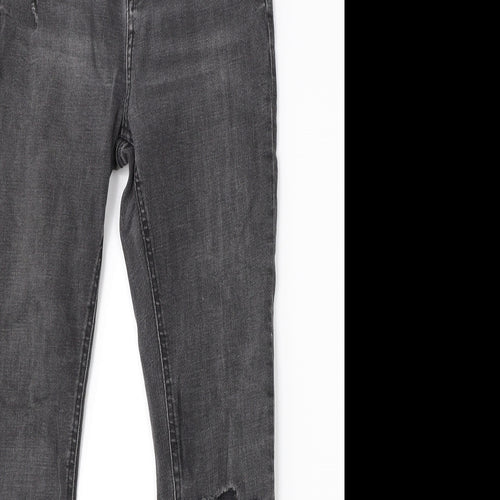 Denim Co Womens Black  Cotton Skinny Jeans Size 10 L24 in Regular