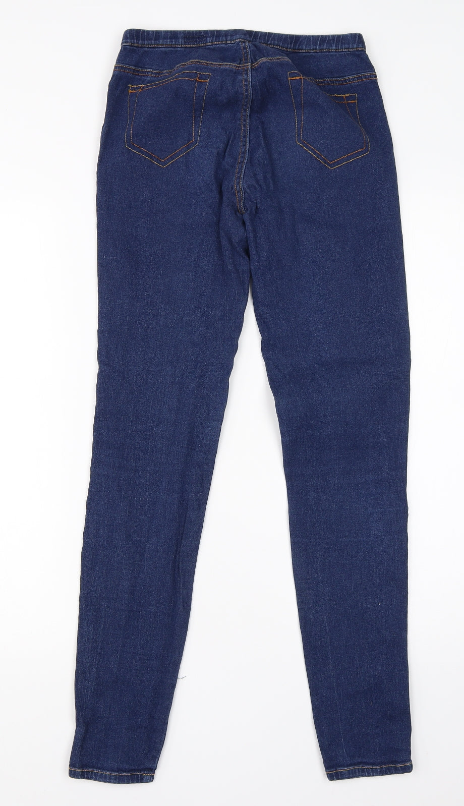 Preworn Womens Blue  Cotton Jegging Jeans Size 10 L29 in Regular