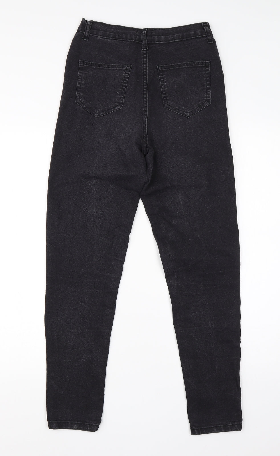 Pretty Little Thing Womens Black  Cotton Skinny Jeans Size 8 L26 in Regular