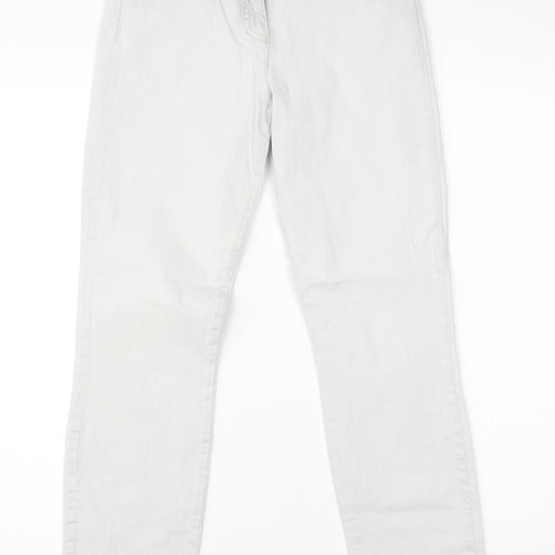 Free to Move Womens Grey  Cotton Straight Jeans Size 26 in L26 in Regular