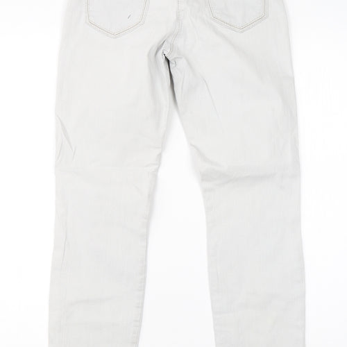 Free to Move Womens Grey  Cotton Straight Jeans Size 26 in L26 in Regular