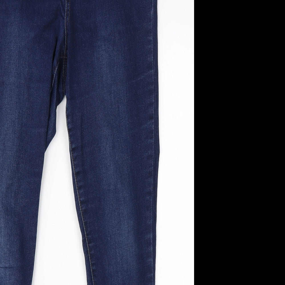 George Womens Blue  Cotton Skinny Jeans Size 12 L26 in Regular