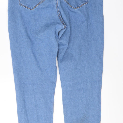 Denim Co Womens Blue  Cotton Skinny Jeans Size 18 L25 in Regular