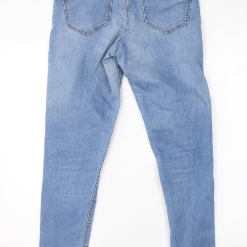 George Womens Blue  Cotton Skinny Jeans Size 10 L27 in Regular