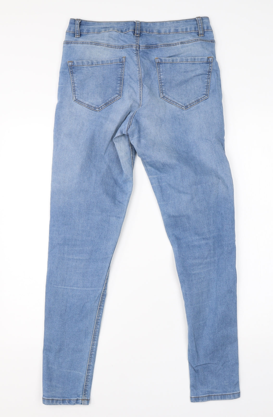 George Womens Blue  Cotton Skinny Jeans Size 10 L27 in Regular