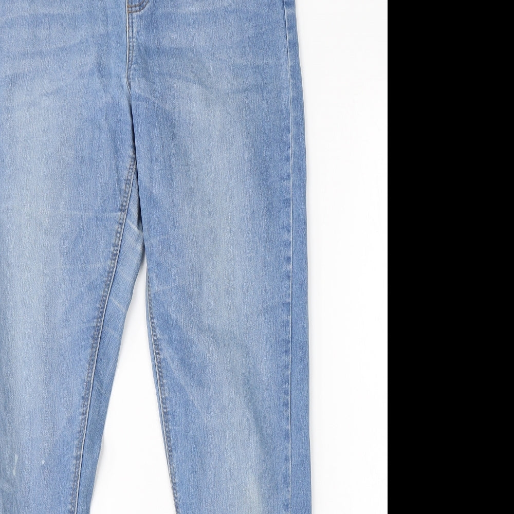 George Womens Blue  Cotton Skinny Jeans Size 10 L27 in Regular