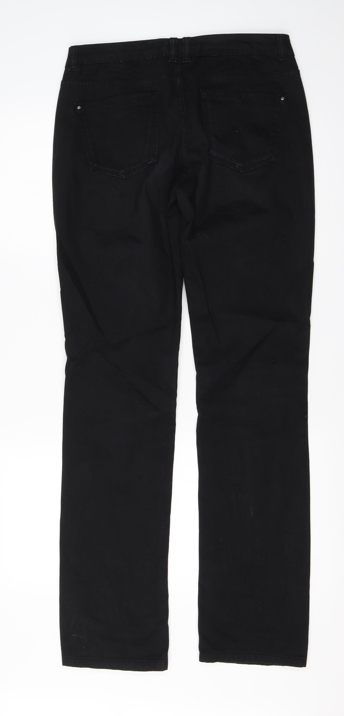 Windsor Mens Black  Cotton Straight Jeans Size 28 L31 in Regular