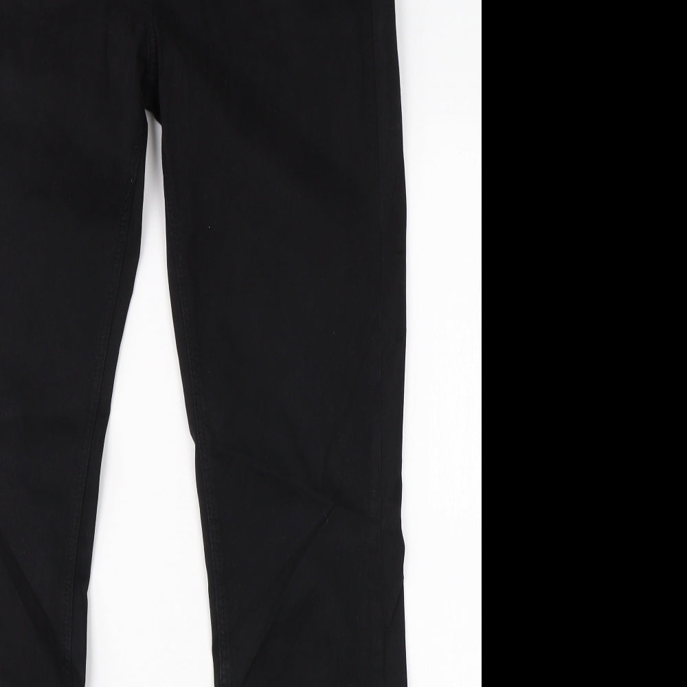 Windsor Mens Black  Cotton Straight Jeans Size 28 L31 in Regular