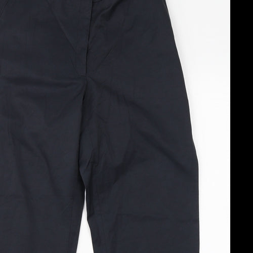 Oasis Womens Grey  Cotton Trousers  Size 30 in L23 in Regular