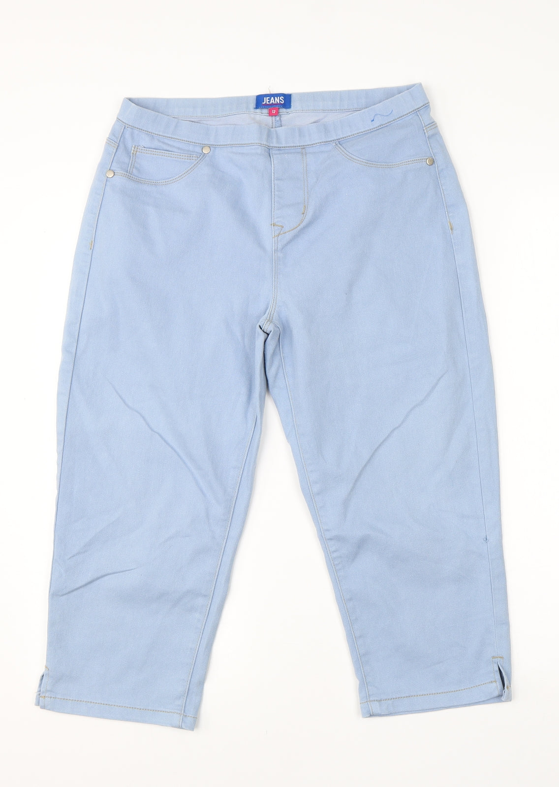 Jeans Womens Blue  Cotton Chino Shorts Size 12 L19 in Regular