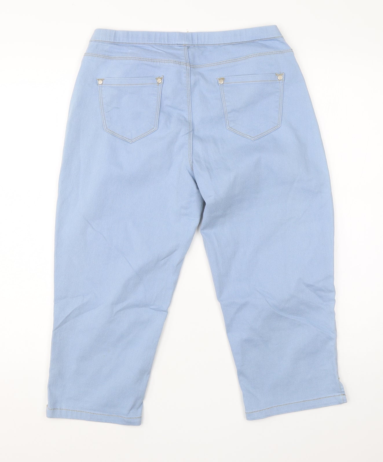 Jeans Womens Blue  Cotton Chino Shorts Size 12 L19 in Regular