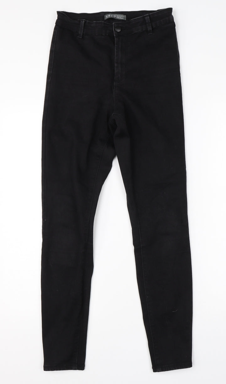 Denim Co Womens Black  Cotton Skinny Jeans Size 10 L26 in Regular