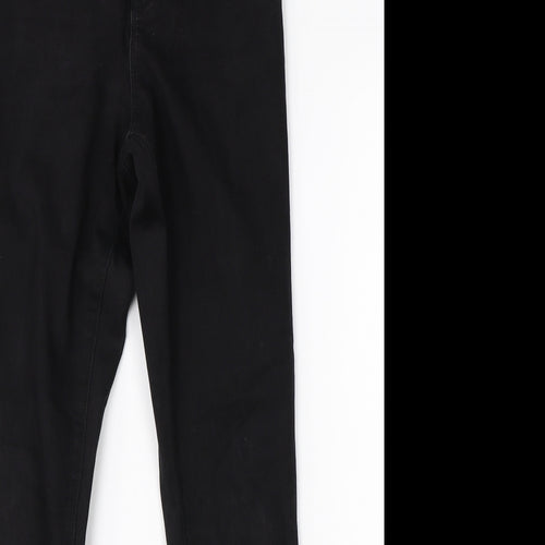 Denim Co Womens Black  Cotton Skinny Jeans Size 10 L26 in Regular