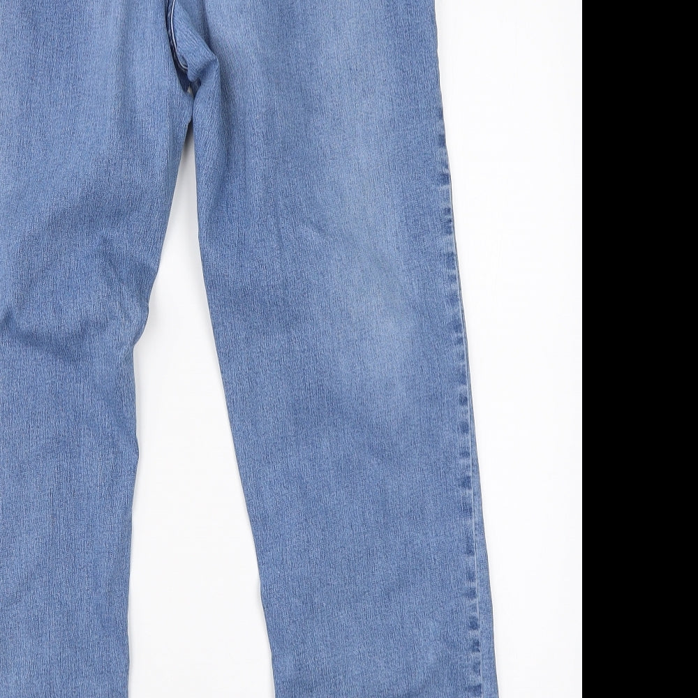 George Womens Blue  Cotton Straight Jeans Size 18 L26 in Regular