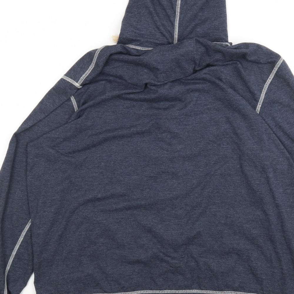 NEXT Mens Blue  Cotton Cardigan Hoodie Size L