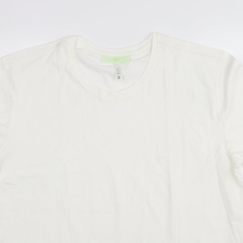 Neo Mens White  Cotton  T-Shirt Size XL Round Neck