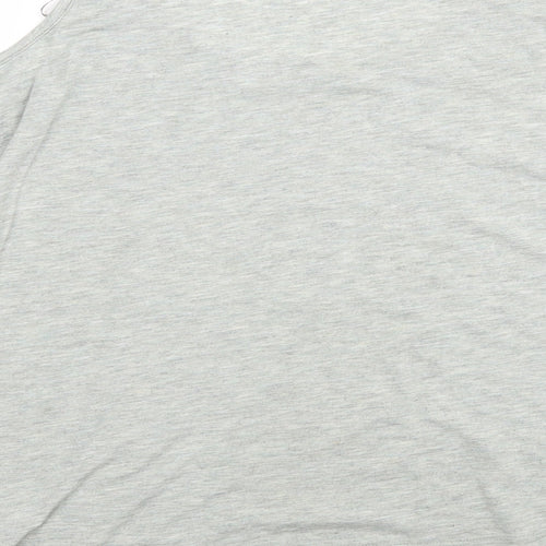 Internacionale Womens Grey  Polyester Basic T-Shirt Size 12 Round Neck