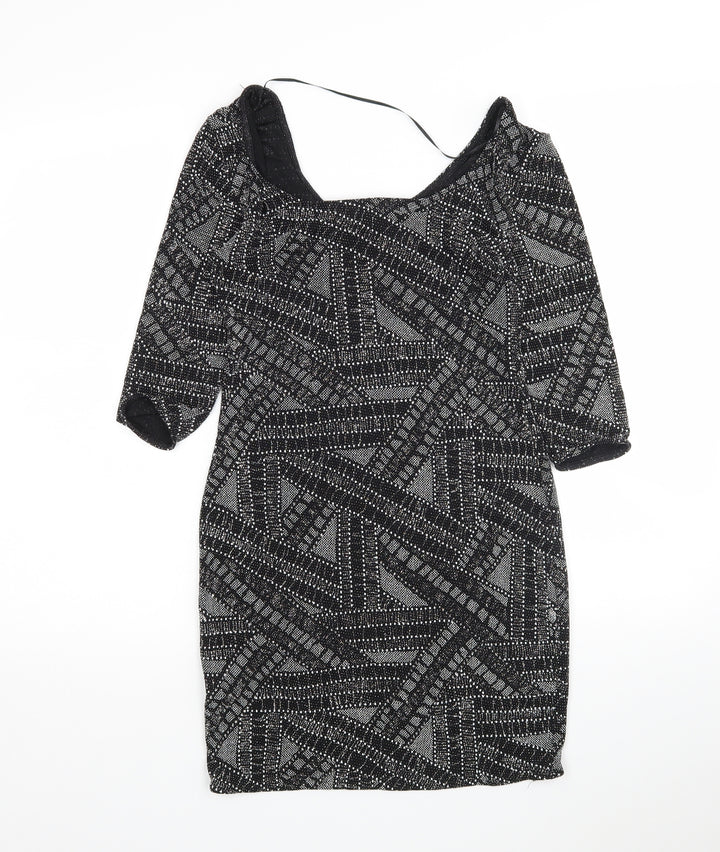 Atmosphere Womens Multicoloured  Nylon Mini  Size 10  Round Neck