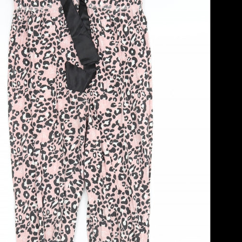 Avon Womens Multicoloured Animal Print Cotton  Pyjama Pants Size 10