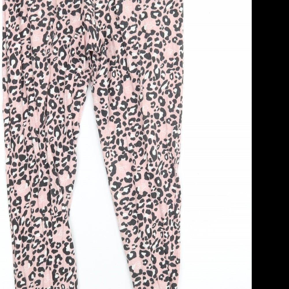 Avon Womens Multicoloured Animal Print Cotton  Pyjama Pants Size 10