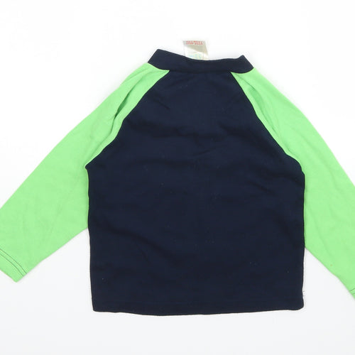 Preworn Boys Multicoloured  Cotton Basic T-Shirt Size 2-3 Years V-Neck