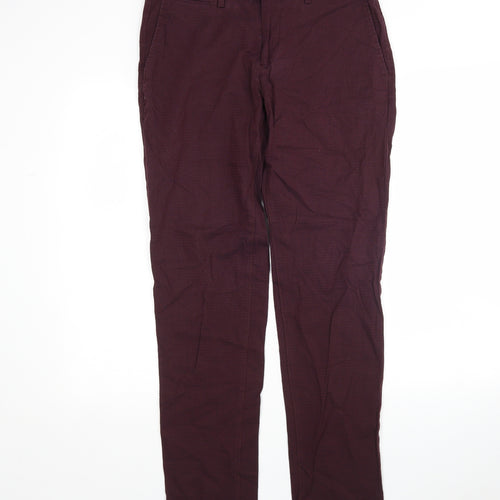 Jeff Banks  Mens Purple  Polyester Trousers  Size 32 L31 in Regular