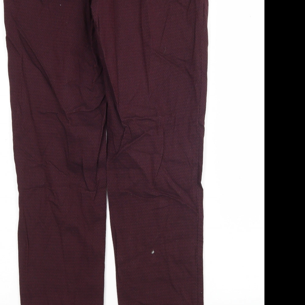 Jeff Banks  Mens Purple  Polyester Trousers  Size 32 L31 in Regular