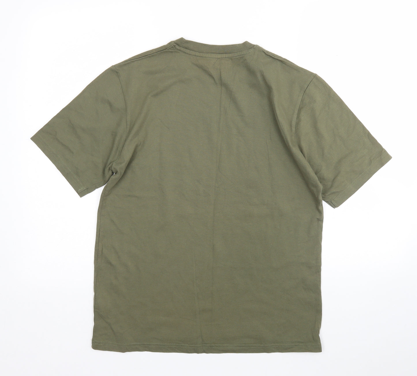 George Mens Green  Cotton  T-Shirt Size S Round Neck