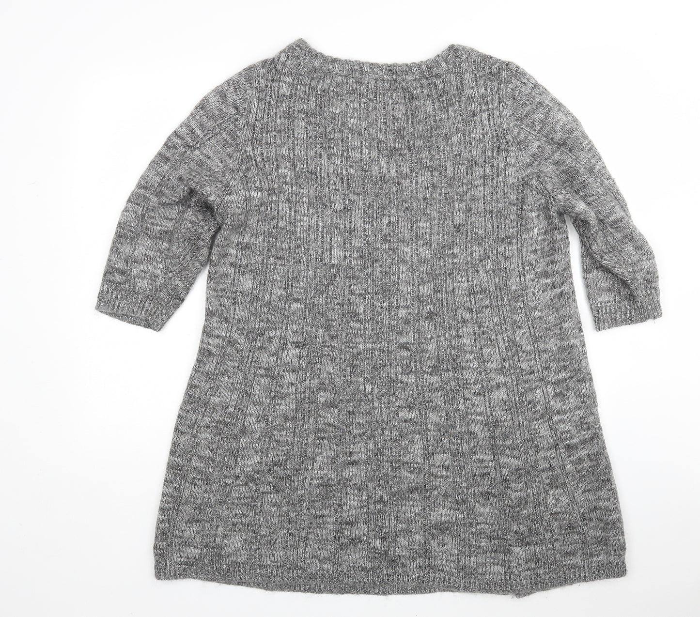 Monsoon Womens Grey  Acrylic Jumper Dress  Size 22  Round Neck