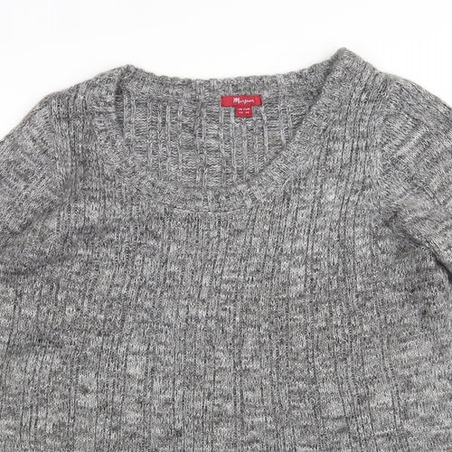 Monsoon Womens Grey  Acrylic Jumper Dress  Size 22  Round Neck