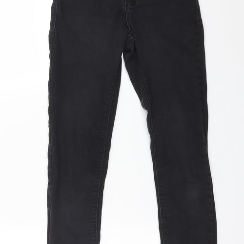 Dorothy Perkins Womens Black  Cotton Skinny Jeans Size 8 L28 in Regular