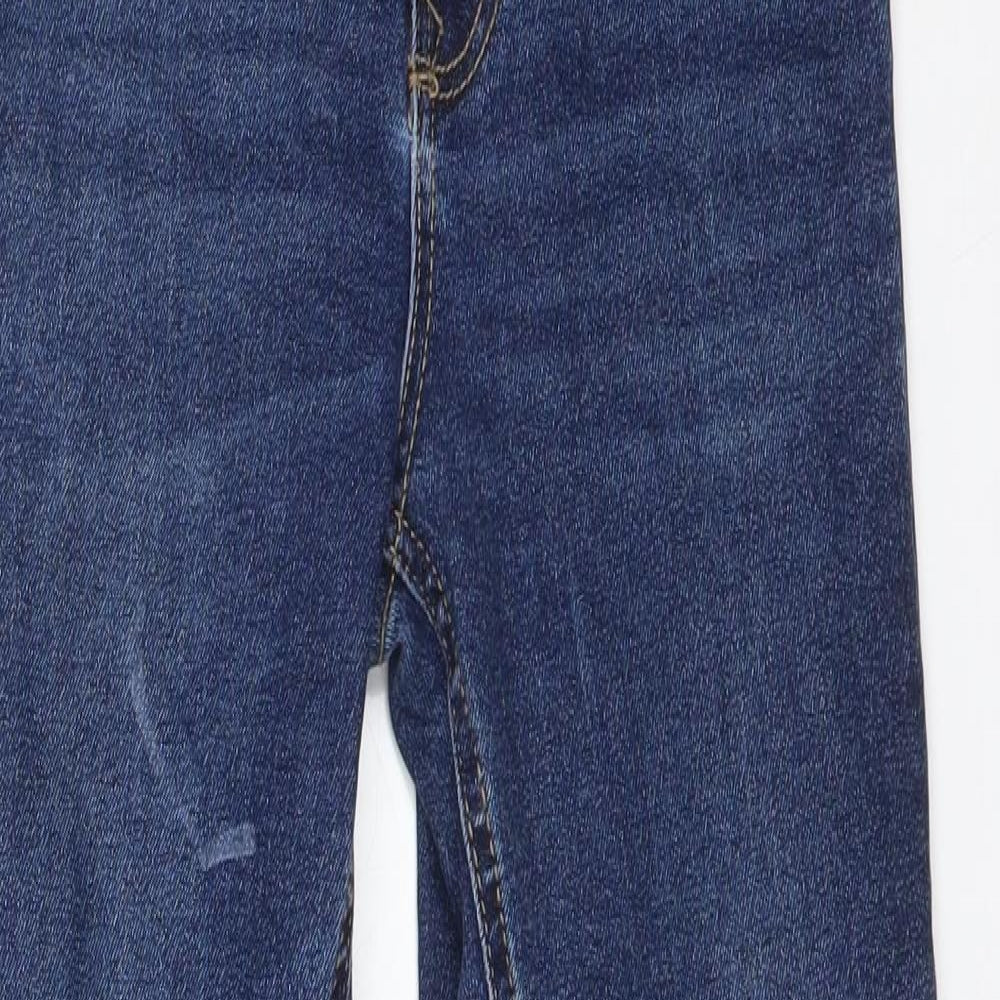 Stradivarius Womens Blue  Cotton Skinny Jeans Size 8 L28 in Regular