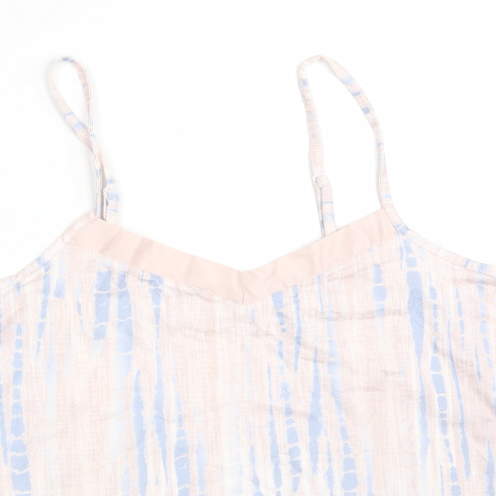 Primark Womens Multicoloured Solid Polyester Cami Pyjama Top Size M