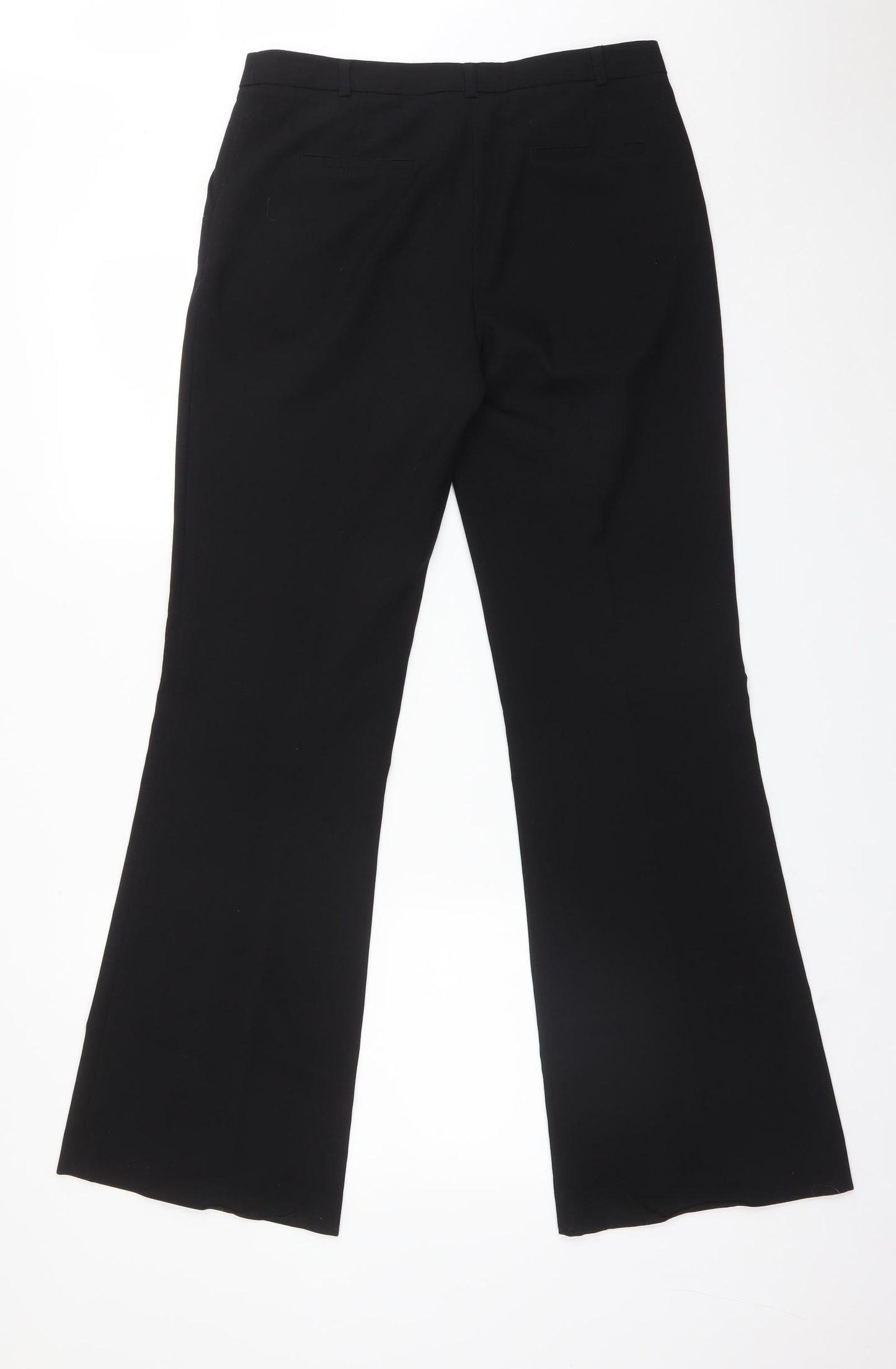 New Look Womens Black  Polyester Dress Pants Trousers Size 10 L32 in Regular